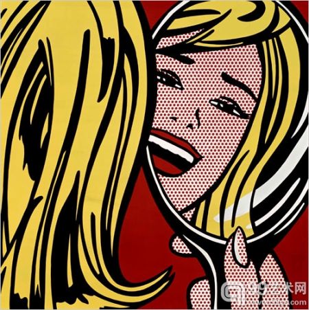 罗伊·李奇登斯坦（Roy Lichtenstein）作品《镜子中的女孩》（Girl in Mirror）