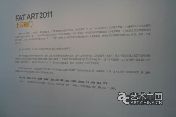 2011 FAT ART艺术展开幕 开启“十四重门”