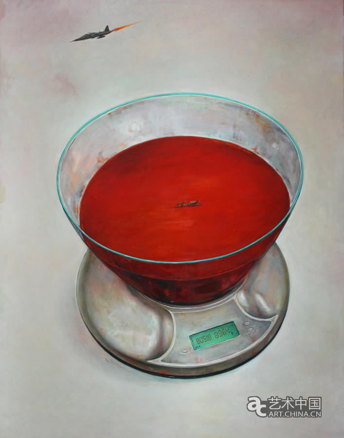 朴雄珪，某_价_7-血_91x117cm_oil on canvas_2009