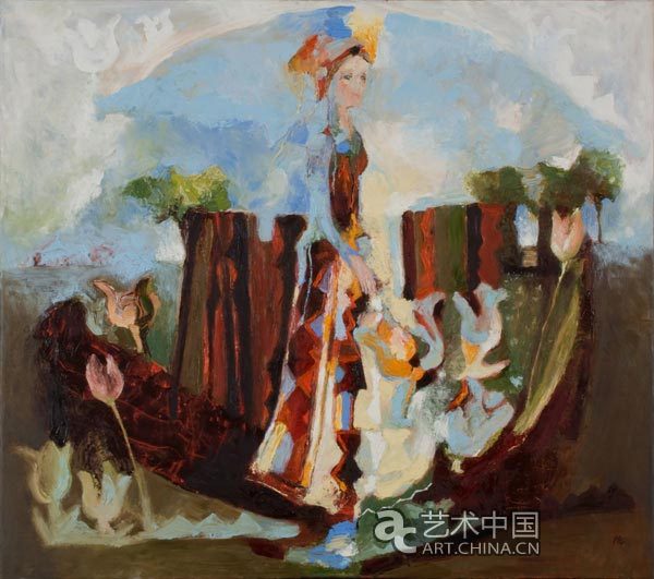 女士的花园 玛拉.更嘎 2011 布面油画 80x90cm