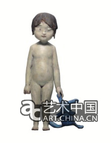 向京Xiang Jing 说不出的忧伤之三 Unspoken Sorrow NO.3 铜着色 bronze, painted 52 x 20 x 20 cm 2009