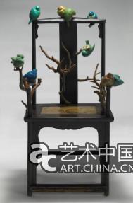 瞿广慈 Qu Guangci 吾本木 My Nature Tree 中式木椅、玻璃钢着色 wooden chair, painted on fiberglass 121 x 72 x 61 cm 2010