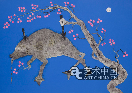 董重 夜踪 200X140cm 布面油彩丙烯 2012