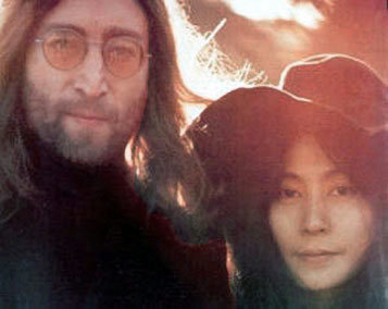 John Lennon（约翰·列侬）与Yoko Ono（小野洋子）