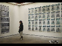     经过一年多的布展筹备，名为'Ink Art: Past as Present in Contemporary China'的大都会艺术博物馆水墨大展终于揭开序幕。展览被分为四个主题：文字、新风景、抽象、以及画笔外的艺术。不同于以往大都会博物馆呈现的传统书画乃至现代艺术展览，展览并没有明确的起点和终点。展览的大部分作品陈列于书画展厅。 左侧为邱志杰的《书写兰亭集序一千遍》，右侧为宋冬的《印水》。